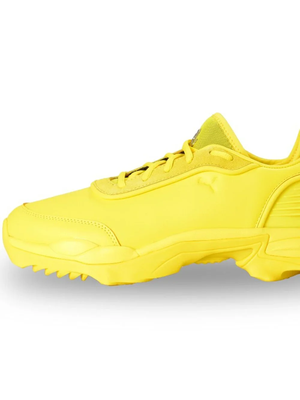 Puma X Scuderia Ferrari Nitefox Yellow Leather Sneakers Shoes US 13 UK 12 EU 47
